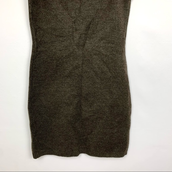 Line & Dot Haven Sweater Mini Dress Chocolate Brown Medium - Picture 9 of 10